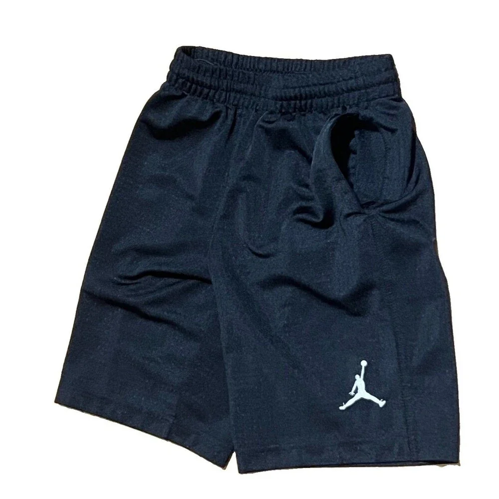 Jordan Jumpman Basketball Shorts Boys Sz Small (8) Black Athletic Wear